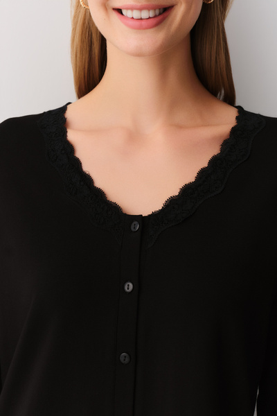 SUWEN Noemi Shirt Collar Pajama Set