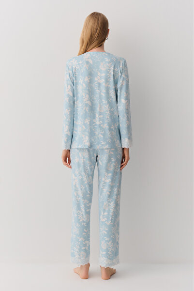 SUWEN Hanna Gömlek Yaka Pijama Takımı