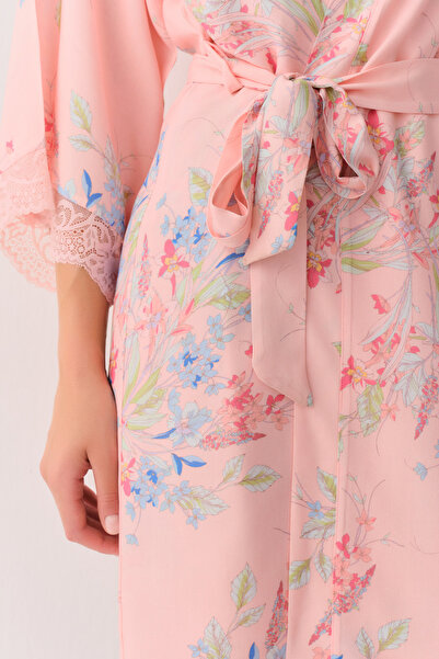 SUWEN Flower Morning Gown