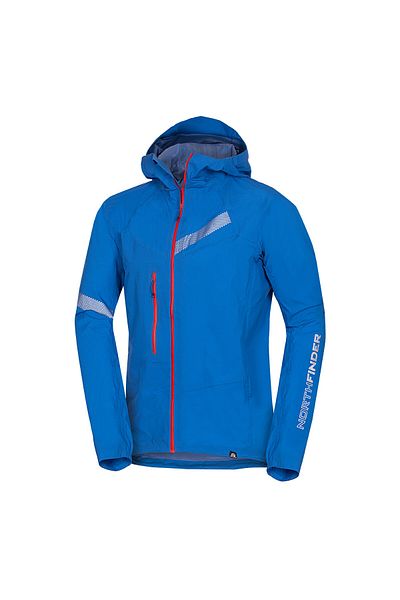 NORTHFINDER Men's lightweight packable protective hardshell ski-touring jacket Dermizax™ CHABENEC blue XL