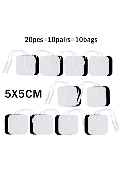 choice2 5x5 سم 20 قطعة 10/20 قطعة وسادات أقطاب كهربائية من جل السيليكون عالية...
