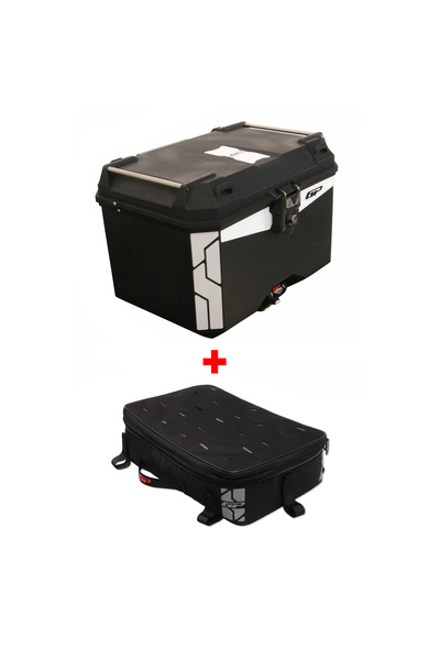 GP KOMPOZİT GP Kompozit Universal 45 lt Plastik ve Kumaş Motosiklet Çanta Set...