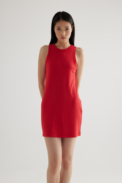 Hays Kadın Modal Kaşkorse Kolsuz Elbise