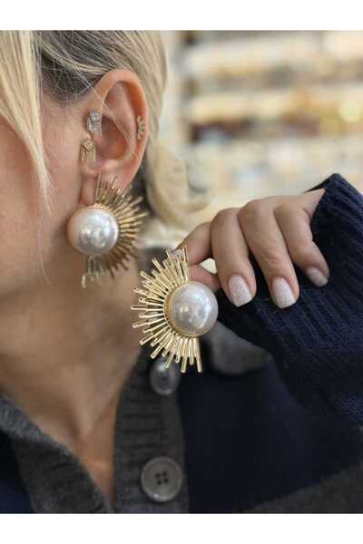 MORMAVİ Half Sun Earrings