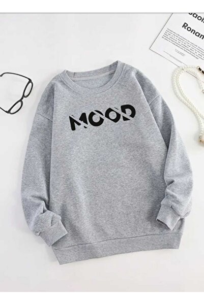 tkn your style Unisex MOOD Φούτερ με σχέδιο εκτύπωσης Trend Oversize