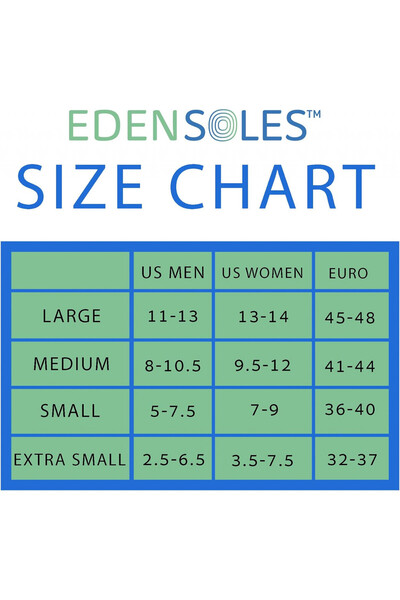 Edensoles Set of 2 orthopedic insoles, EVA foam, black/blue, size 32-37