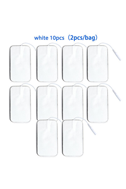 Choice3 10 قطع بيضاء 5 × 9 سم 5 × 9 سم وسادات أقطاب كهربائية من القماش غير ال...