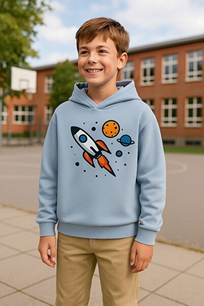 LePold Hanorac de iarnă cu glugă pentru fete/băieți, cu trei fire