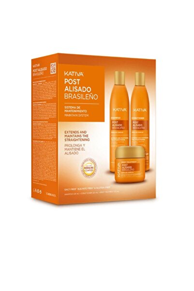 Kativa Set pentru ingrijirea parului PROFESIONAL POST ALISADO BRASILEÑO 3 buc