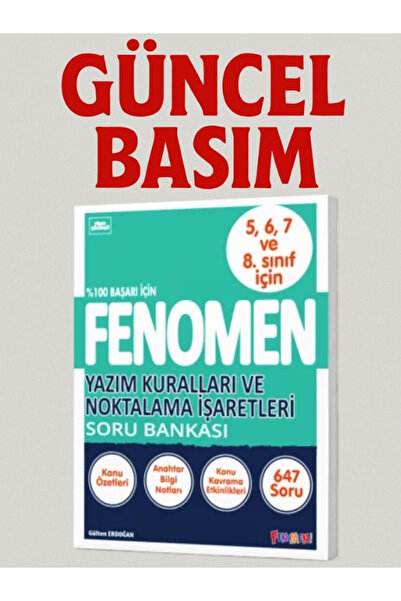 Fenomen Yayıncılık Fenomen Yazım Kuralları Ve Noktalama Işaretleri Soru Banka...