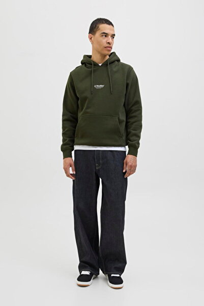 Jack & Jones Ανδρικό φούτερ με κουκούλα με εμπριμέ λογότυπο στο στήθος - Soho