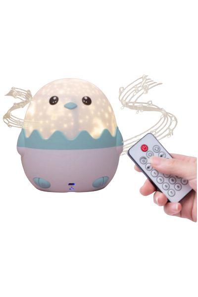 MNS Multifunctional penguin lamp projector songs USB movies