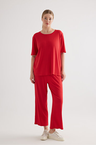 Hays Kadın Plus Size Modal Kaşkorse Uzun Pantolon