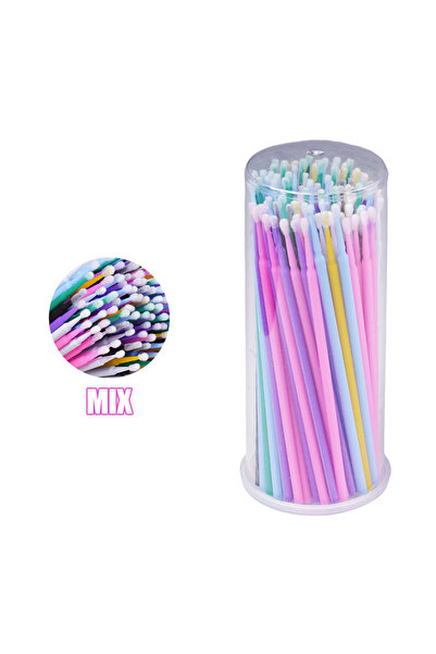 Choice5 100 قطعة من أعواد القطن لتنظيف وتطويل الرموش المزروعة، أداة إزالة غرا...