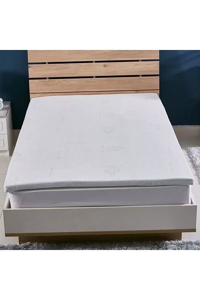 Home Box Aloe Vera Cool Gel Infused Memory Foam Twin Mattress Topper