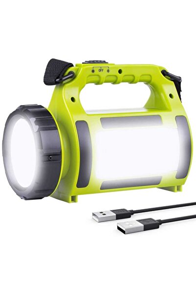 Elindor ® Rechargeable LED Flashlight, 650LM, Green