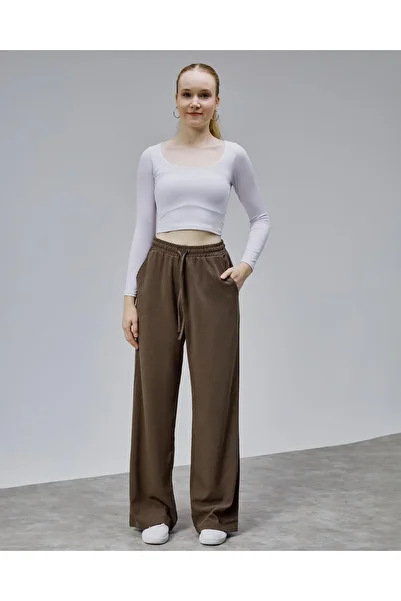 Butik Belly Drawn Elastic Fabric Palazzo Pantalon