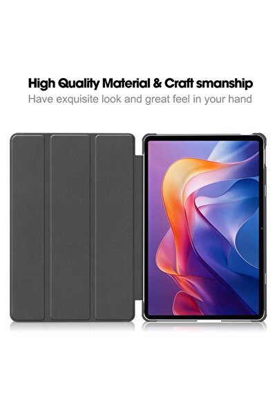 SKYDDAR INNOVATION Tablet case for Xiaomi Redmi Pad 2, with Multi-Angle support, FoldPro, Pink, set sticker