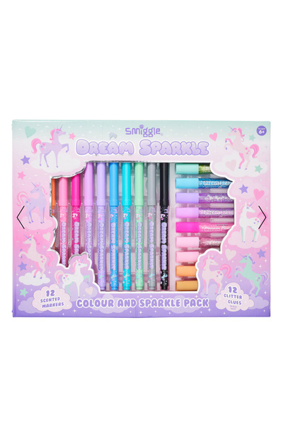 SMIGGLE Dream Sparkle Renk ve Işıltılı kalem seti