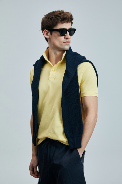 Lufian Polo Neck Comfort Fit Men's T-Shirt