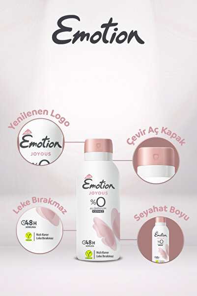 Emotion Gold Bliss & Joyous Vegan Kadın Deodorant Seti 4x90 Ml