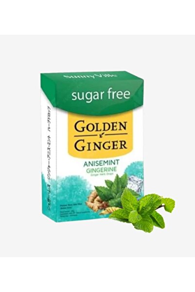 GOLDEN GINGER جولدن جينجر أقراص الزنجبيل بنكهة النعناع- بدون سكر - Golden Gin...