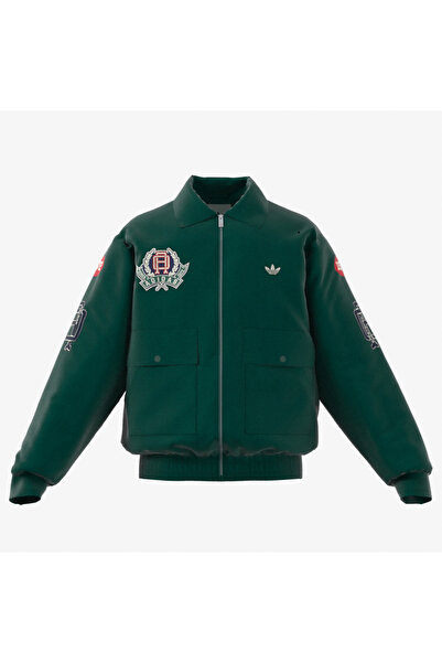 adidas VRCT Erkek Yeşil Yün Ceket