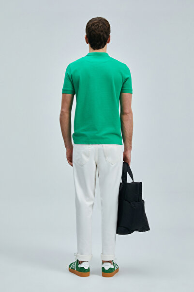 Lufian Polo Neck Comfort Fit Men's T-Shirt