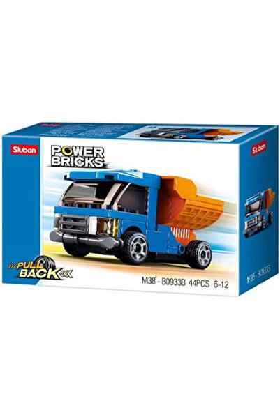Sluban سلسلة باور بريكس - مكعبات بناء شاحنة قلابة 44 قطعة