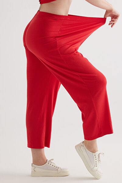 Hays Kadın Plus Size Modal Kaşkorse Uzun Pantolon