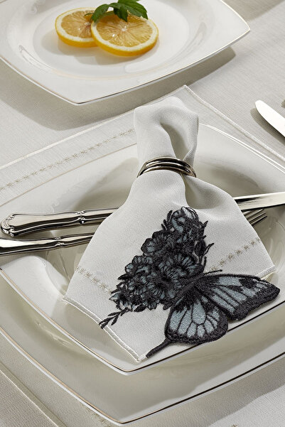 ZEBRACASA Pachet unic de 2 șervețele crem/ albastre