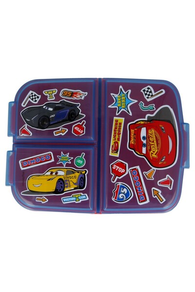 CARS Food box, multicolor, With three compartments,