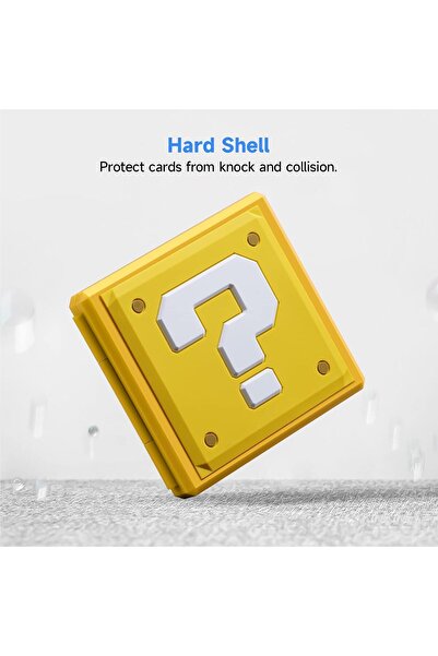erorex حافظة بطاقات الألعاب لجهاز نينتندو سويتش، صندوق محمول ورفيع ذو قشرة صلبة وواقي من الصدمات