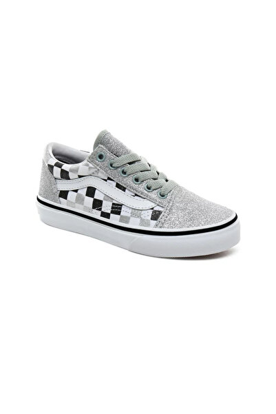 Vans Kids' Old Skool Glitter Checkerboard Sneakers