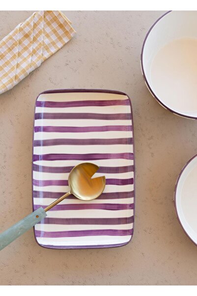 The Mia Joy Rectangular Service Purple 33X21 cm