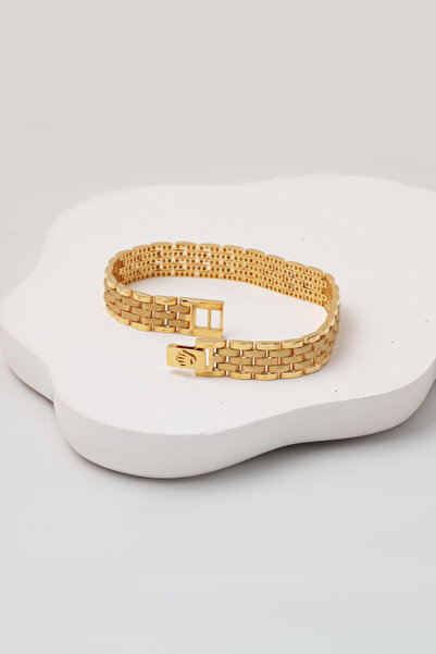 Bilezikci Rolex Kordon Unisex Altın Bileklik 14 Ayar