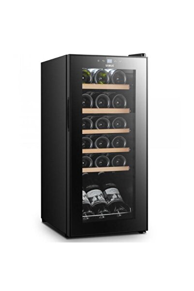 Samus Răcitor de vinuri SRV55LMC (18), 5 rafturi, 50L, afișaj electronic (negru)