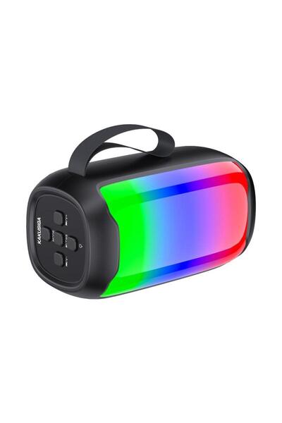 REDz Accessories Φορητό ηχείο KSC-823, μπαταρία 1200mAh, BT 5.0, φωτισμός RGB, χρόνος αναπαραγωγής 2 ωρών, μαύρο