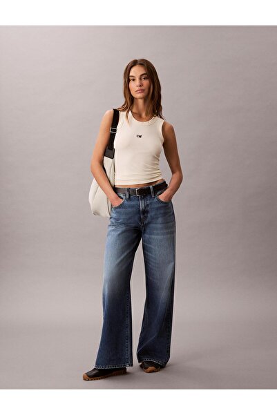 Calvin Klein Μοντέρνο μπλουζάκι με ραβδώσεις (απαραίτητο)