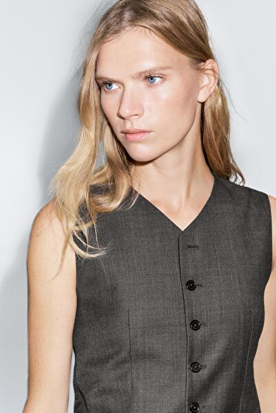 Massimo Dutti %100 yün takım yelek
