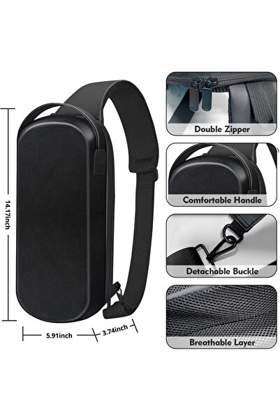 erorex حقيبة حمل صلبة ثلاثية الأبعاد من Rog Ally حقيبة ظهر للسفر ووحدة تحكم Rog Ally Steam Deck وحقيبة تخزين الملحقات