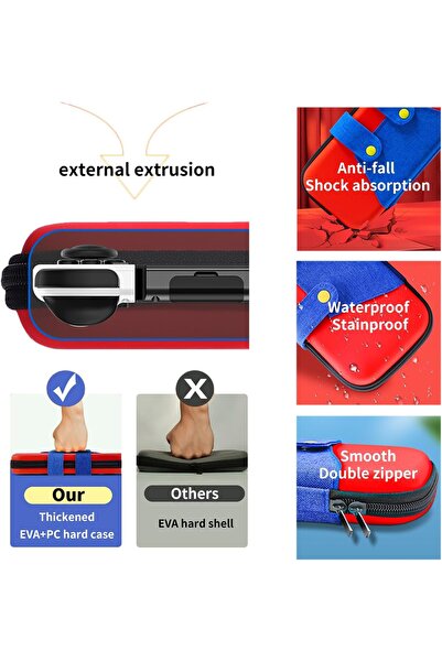 erorex حقيبة حمل قابلة للطي، حقيبة تخزين محمولة سميكة صلبة مضادة للصدمات ومضادة للسقوط 10