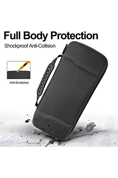 erorex حقيبة حمل واقية صلبة كبيرة ملحقات جيب مدمجة حامل حقيبة تخزين ملحقات اللعبة