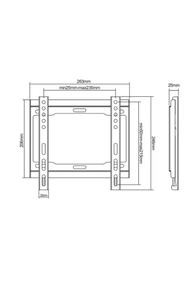 Cabletech TV stand, LCD/LED, 23-42 inch, fixed, Black UCH0150
