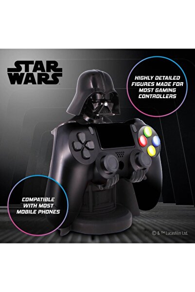 erorex حامل جهاز تحكم ألعاب Star Wars Darth Vader الأصلي للهواتف المحمولة وحامل جهاز التحكم في الألعاب من Cable Guys