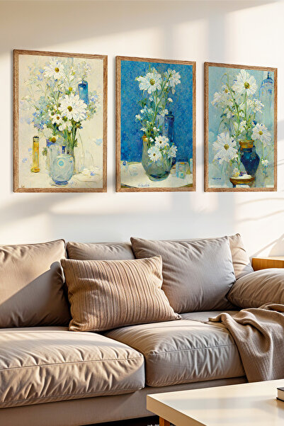 Zevahir Mobilya Dekorasyon Set de pictură MDF cu aspect de rama din lemn cu t...