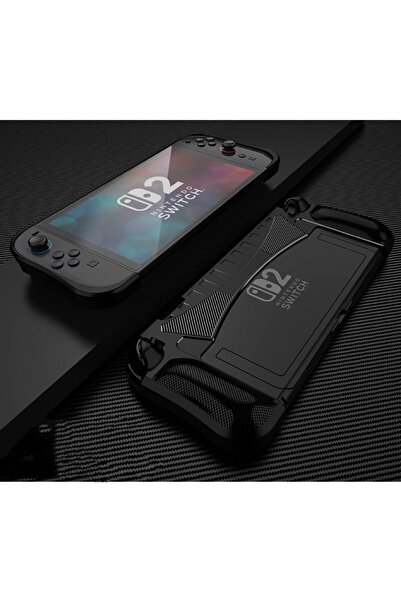 erorex حافظة قابلة للتركيب مع مقبض TPU وغطاء حماية لجهاز Nintendo Switch 2، الجيل الجديد 2025، حامل وحدة التحكم