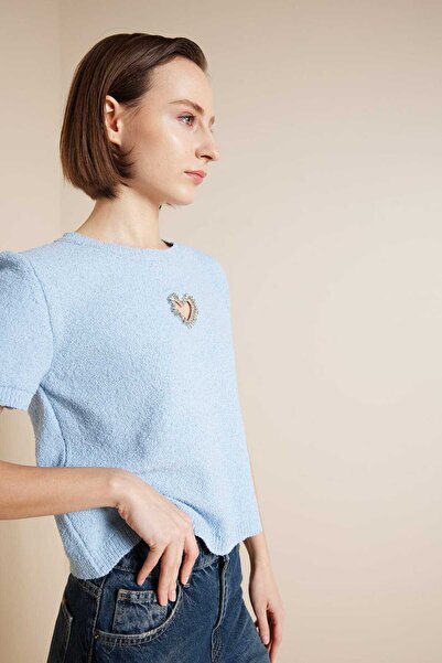 Enga Vera Трикотажна блузка з серцеподібним вирізом