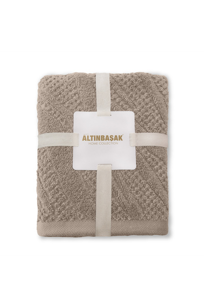 Altınbaşak Kali 100% Cotton 2-Piece Hand Towel Set 50 X 90 Beige