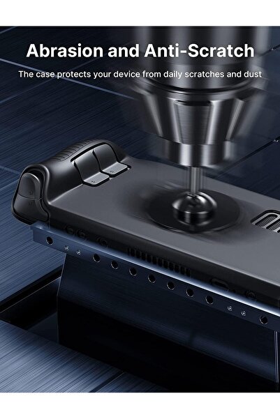 erorex جراب حماية من السيليكون وواقي شاشة من الزجاج المقوى لجهاز Steam Deck إصدار 2022 حماية كاملة